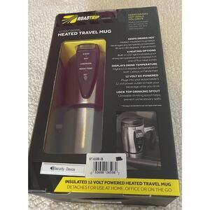 Heated Travel Mug 12 Volt Digital Coffee/Tea Warmer Adj. Temp Settings Roadtrip